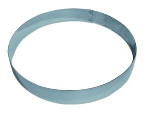 CERCLE A ENTREMETS INOX DE 200 MM ET UNE HAUTEUR DE 45MM