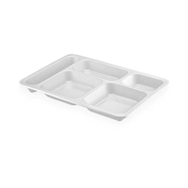 PLATEAU COMPARTIMENT EN MELAMINE BLANC