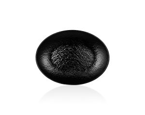 ASSIETTE PLATE OVAL TILDA 39X29 NOIR 11931