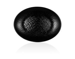 ASSIETTE DE SERVICE OVALE TILDA 49x36 NOIR 11849