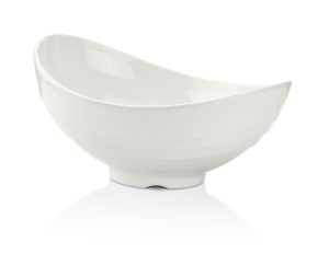 SALADIER OVAL DIVA EN MELAMINE BLANC