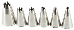 BOITE DE 6 DOUILLE INOX  CANELEES