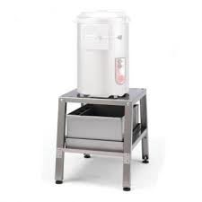 SOCLE EN INOX AVEC FILTRE ET DISPOSITIF ANTI-MOUSSE P/EPLUCHEUSE PI10/20/PES20