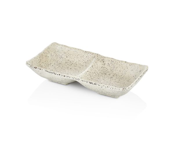 PLAT A RAMEQUIN DOUBLE EN GRANIT BEIGE