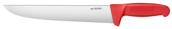 COUTEAU BOUCHER ROUGE 28 CM
