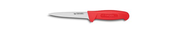 COUTEAU DESOSSEUR COURBE ROUGE 14 CM