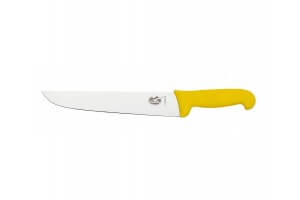 COUTEAU BOUCHER JAUNE  28 CM