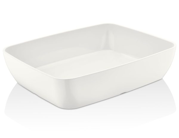 SALADIER MELAMINE CORONA GN 1/2 BLANC
