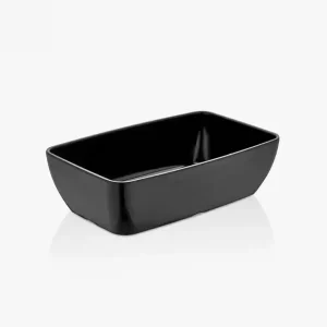 SALADIER MELAMINE CORONA GN 1/4 NOIR