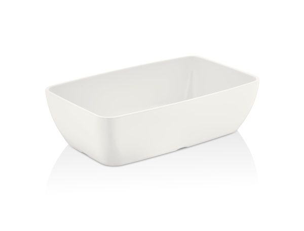SALADIER MELAMINE CORONA GN 1/4 BLANC