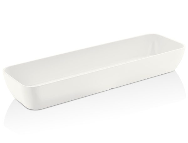 SALADIER MELAMINE CORONA GN 2/4 BLANC
