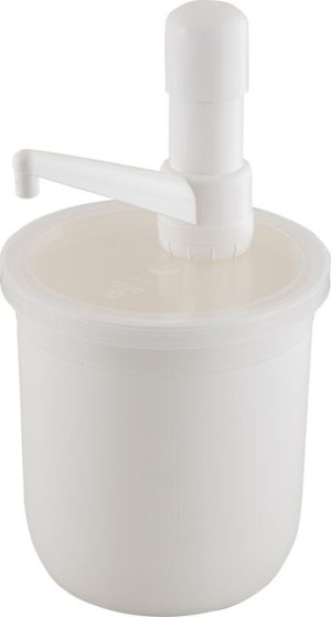 POT A SAUCE AVEC POMPE EN  POLYPROPYLENE