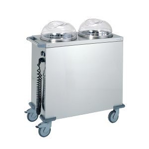 CHAUFFE ASSIETTE 2 SILOS AVEC COUVERCLE