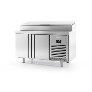 MEUBLE A SALADE DESSUS INOX 2P
