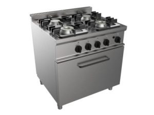 CUISINIERE EASY  A GAZ 4 FEUX S/FOUR A GAZ GN 2/1