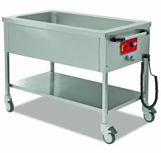 BAIN MARIE MOBILE CHAUD GN 4X1/1