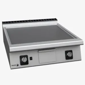 PLAQUE A GRILLADE GAZ CHRO 2/3 LISSE 1/3 STRIEE A POSER FT-G910 CL+R