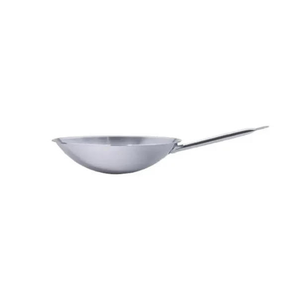 WOK INOX A FOND PLAT 36 CM