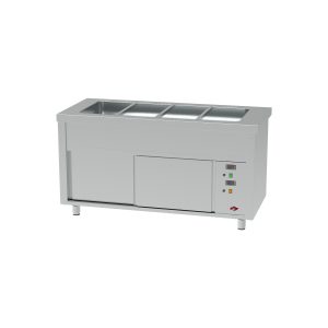 BAIN MARIE 04 BACS GN 1/1 RESERVE CHAUDE