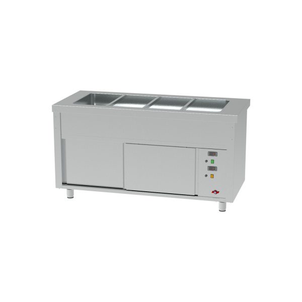 BAIN MARIE 04 BACS GN 1/1 RESERVE CHAUDE