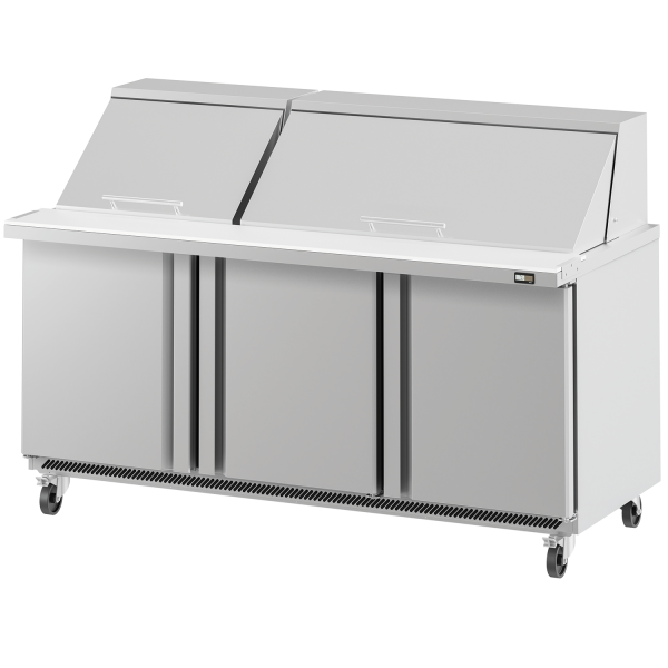 TABLE PREPARATION SANDWICHES DESSUS INOX ET POLY