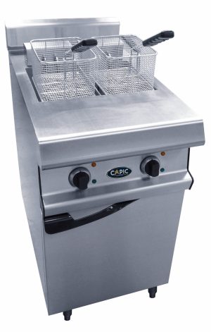 Friteuse professionnelle électrique 2 x 8 Litres sur placard